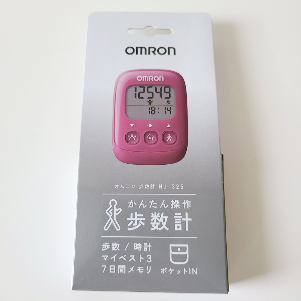 OMRON(オムロン)HJ-325の箱(表)